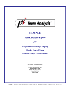 team analysis report