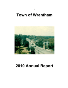 Annual Town Report - 2010