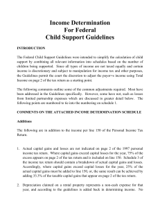 Income Determination For Federal Child