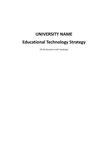 2.8 Educational Technology Strategy Governance and Management