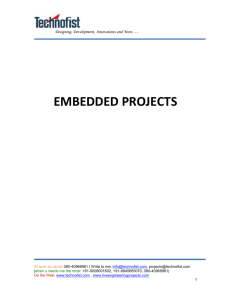 Designing, Development, Innovations and More….. EMBEDDED