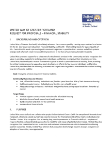 Financial Stability RFP 2015 - United Way of Greater Portland