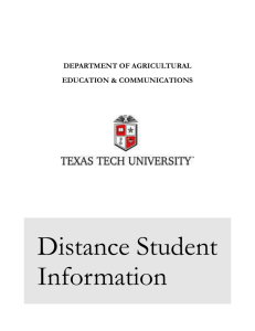 Manual - Texas Tech University Departments