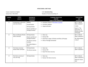 Intro and The Lion King Unit Plan - english-b