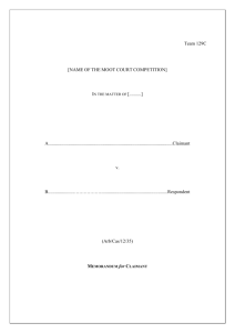 Statement of Facts - Welcome to B. A. LL.B. (Hons.) Course ,Faculty