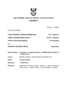 Draft 1 Shoprite Judgment