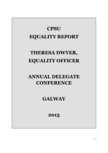 Equality 2013 Report - Civil Public & Services Union