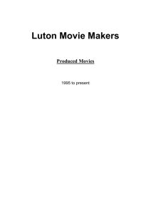 Printable List of All Produced Movies with Date, Title, Author and