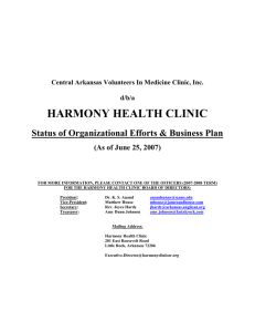 Business Plan - Harmony Health Clinic