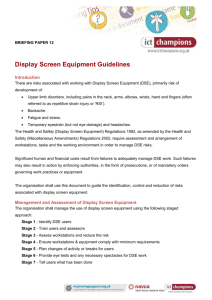 Display Screen Equipment Guidelines