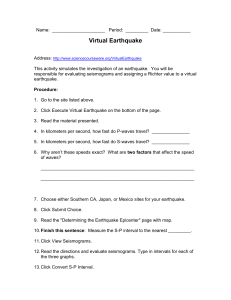 Internet Activity - Virtual Earthquake