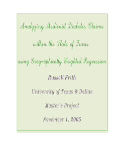 GIS Thesis - December 2005: Geographic Weighted Regression