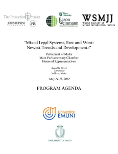 Mixed Legal Systems East and West “Mixed Legal Systems, East