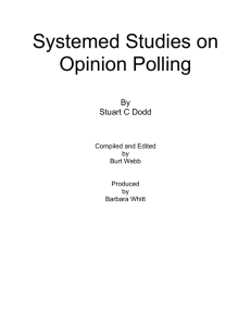 Systemed Studies in Opinion Polling E1 D1 for web