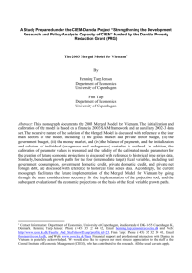 Appendix A: The 2003 Vietnam Merged Model Equations