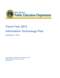 FY15 - Public Education Department