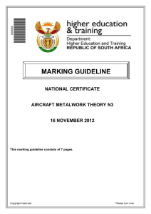 aircraft metalwork theory n3 memo nov 2012