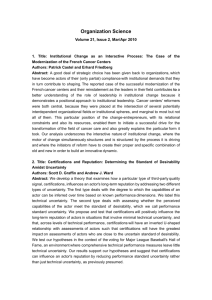 Organization Science Volume 21, Issue 2, Mar/Apr 2010 1. Title