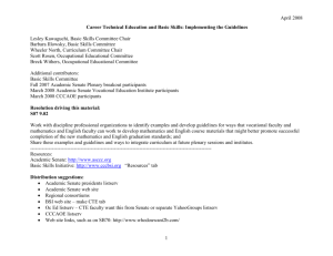 Career Technical Education and Basic Skills