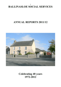 chairperson's report - Ballinasloe Social Services