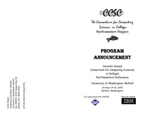 Seventh Annual - CCSC - Consortium for Computing Sciences in