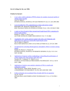 List of articles in International refereed journals for the year 2004