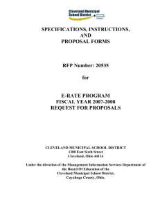 Request for Proposal (RFP) - Cleveland Metropolitan School District