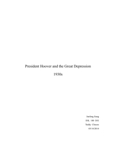 President Hoover and the Great Depression