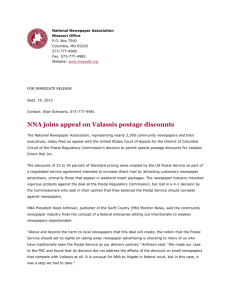 NNA joins appeal on Valassis postage discounts