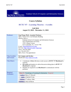 Course Syllabus - Graduate School of Computer and Information