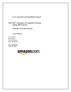 Can Amazon - R. Preston McAfee