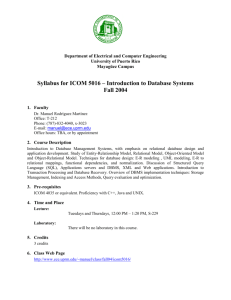 syllabus - Electrical and Computer Engineering Department