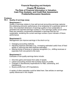 Financial Reporting and Analysis