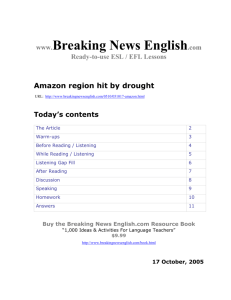 Amazon region hit by drought