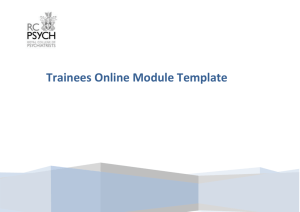 A template - Royal College of Psychiatrists