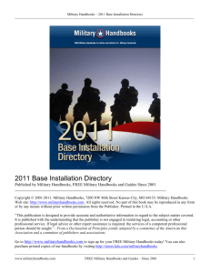 2003 - Military Handbooks