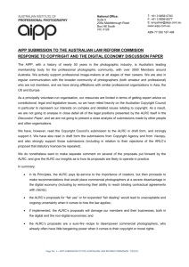 AIPP SUBMISSION TO THE AUSTRALIAN LAW REFORM