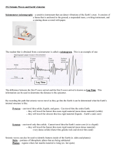 Sect. 19.2 & 19.3 Notes Earthquakes