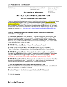 Subcontract Instructions - University of Minnesota Twin Cities