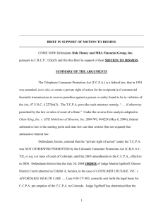MBA-Lion Capital-Brief-Motion to Dismiss