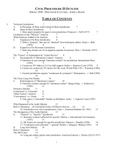 Civ Pro II - Fletcher - 1999 Spring - outline 3