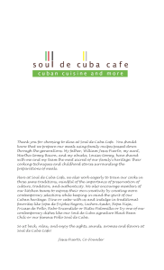 appetizers - Soul De Cuba