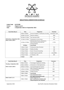 Date : 2 September 2015 to 4 September 2015