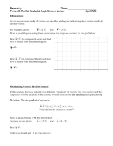 Vectors II - Lakeside School