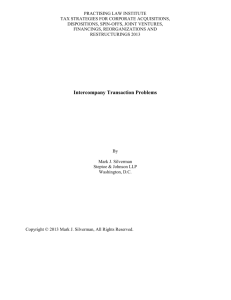 Intercompany Transaction Problems