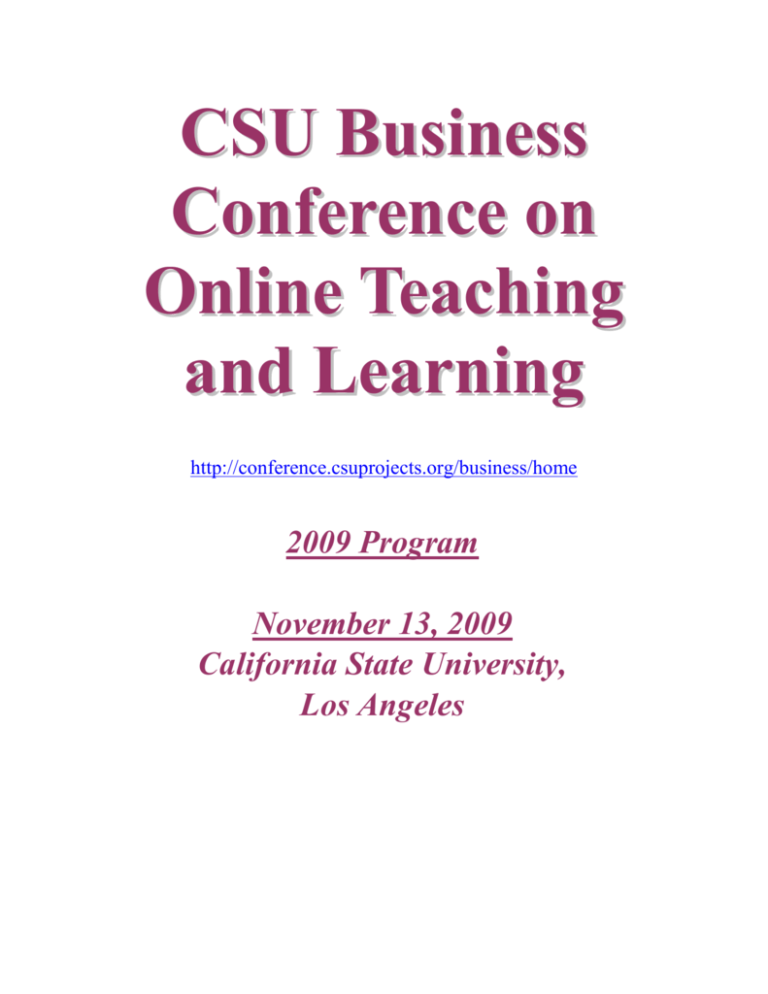 CSU Business Conference on
