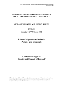 Labour Migration to Ireland - Irish Human Rights & Equality