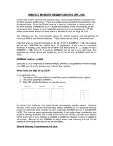 shared memory requirements on unix