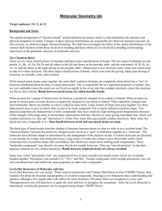 Molecular Geometry lab