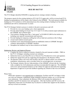 FY16 Strategic Initiative Request Form